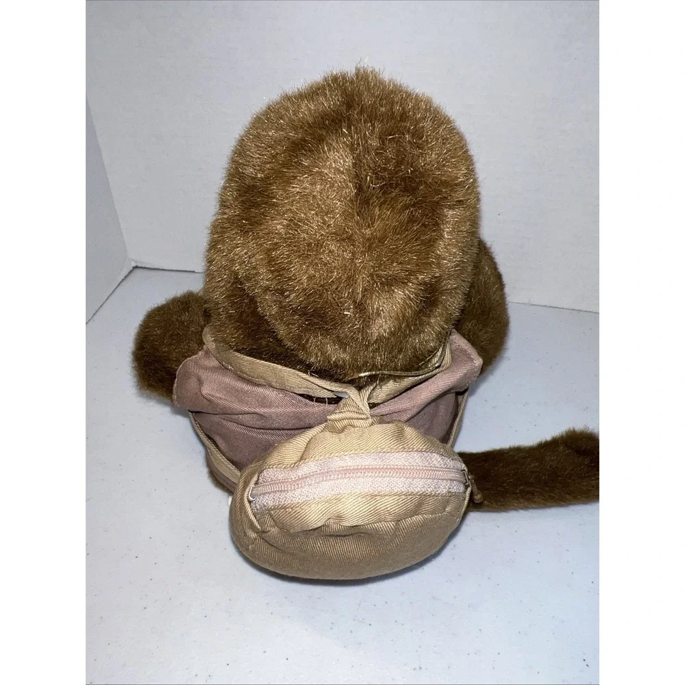 Vtg Hosing 1994 The Tiny Chimp Puppet - Poki Monkey With Backpack 10